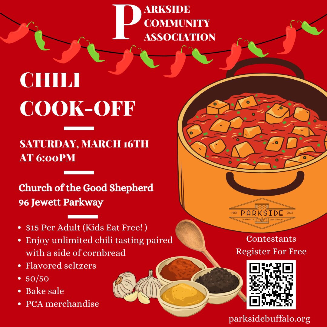 It’s that time of year again! Register for free if you’re ready to show off your unique chili recipe and compete to have your name go down in history as the Parkside Chili Cook-Off Champion!