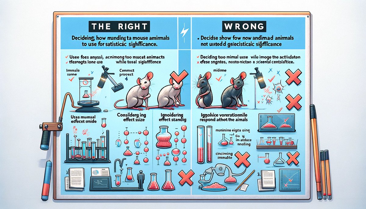 Listen up folks: I asked ChatGPT to illustrate the right and wrong way to: (i) process fluorescence images of cells, (ii) perform a western blot, and (iii) design a mouse study of sufficient power. Avoid these classic lab mistakes! Follow me for more tips on scientific rigor