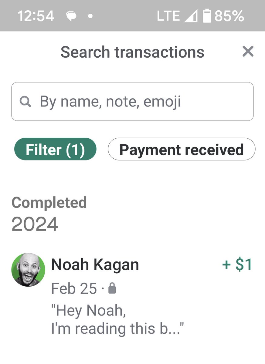 Priceless: The moment you get <a href="/noahkagan/">Noah Kagan</a> to randomly send you $1.

#thedollarchallenge