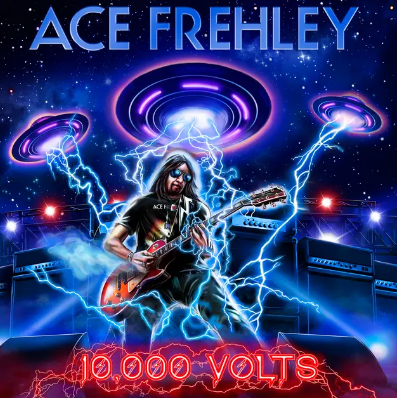 #AlbumADayForAYear 56/366. I had to check out the latest from the Spaceman. Some good riffs, hooks, and leads. Laughably goofy lyrics. No surprises here. It's not terrible, but not great. It is what it is. #AceFrehley #10000Volts