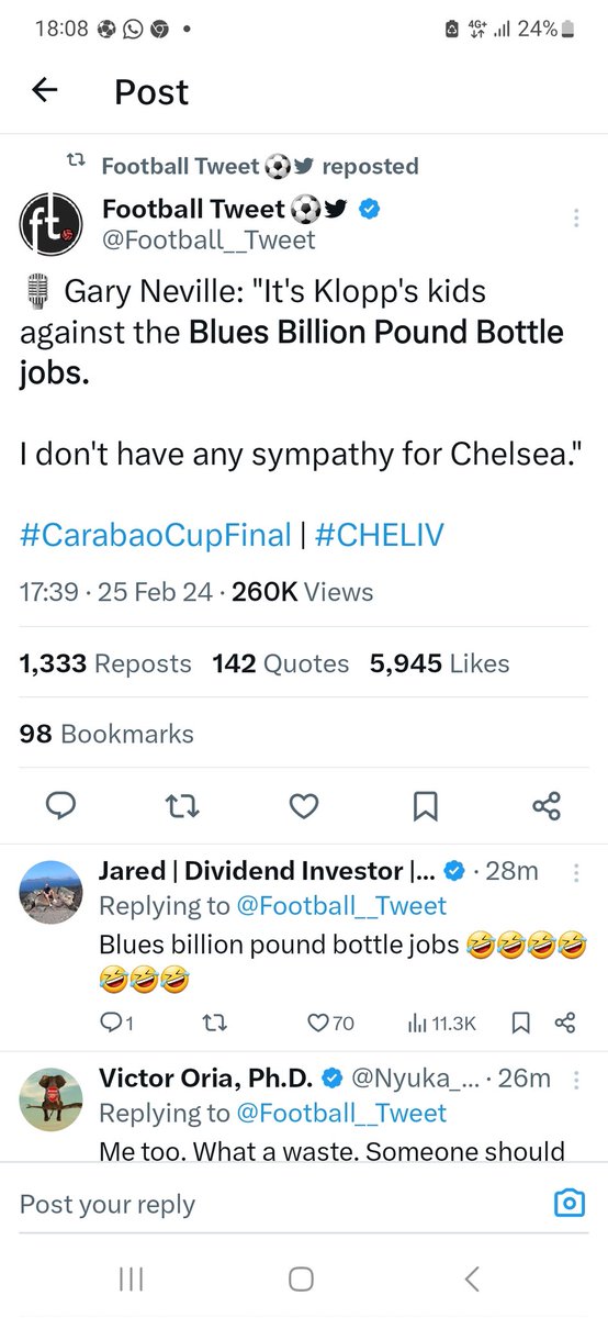 Best quote ever by Gary neville hahaha what a buzz