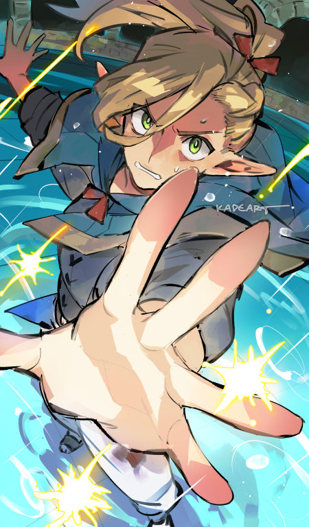 marcille donato elf pointy ears green eyes blonde hair solo 1boy male focus  illustration images