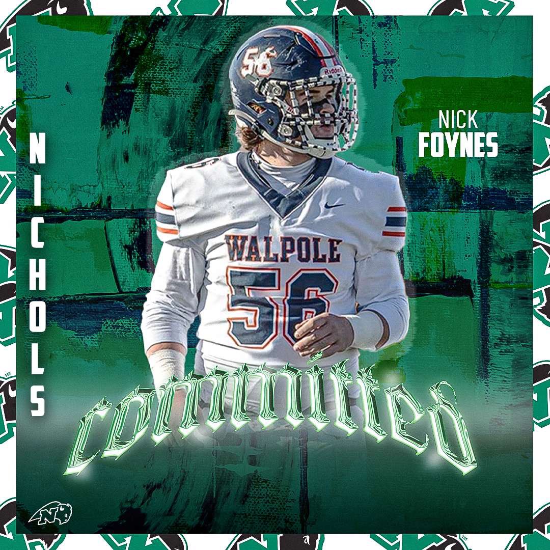 I am very excited to announce my commitment to Nichols College to further my academic and football career. I would to thank god, my family, friends, and all of my coaches that have helped me along the way! 🦬🦬🦬 #BisonPride <a href="/CoachVBisonHC/">Vinny Marino</a>