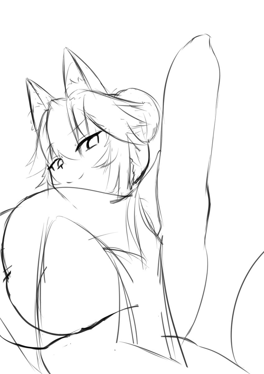 今まで描いたことない角度の顔がいい感じに描けてテンションバカアゲ! 