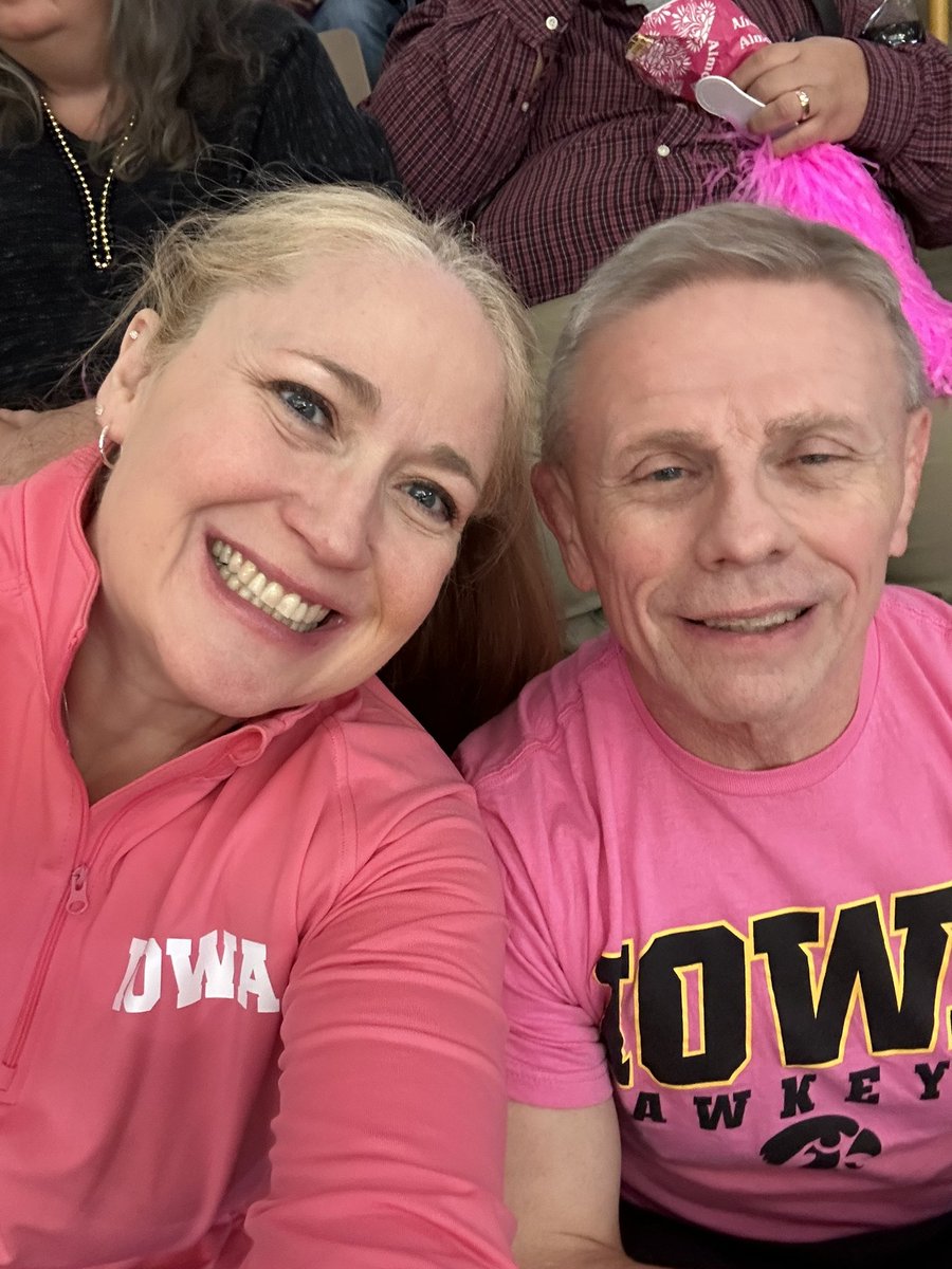 From CoMo to Carver!!  Let’s Go Hawks!!  #PinkOut #FightForIowa