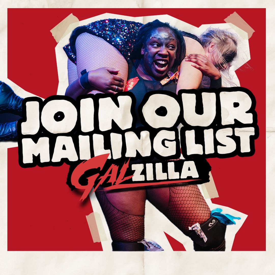 Sign up to our mailing list for the latest in the world of post-apocalyptic womens wrestling. What are Trash Queen’s plans for world domination? What is on Typhoid Mary’s pre-show playlist?

Join our community and be the first to know! 

mailchi.mp/d10a50f106e7/g…