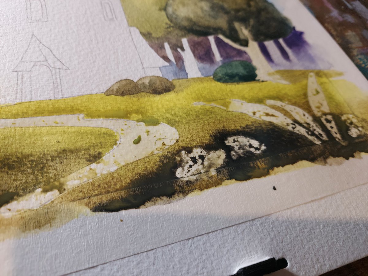 Process... something I started painting today. Hoping to finish next weekend! #watercolourpainting