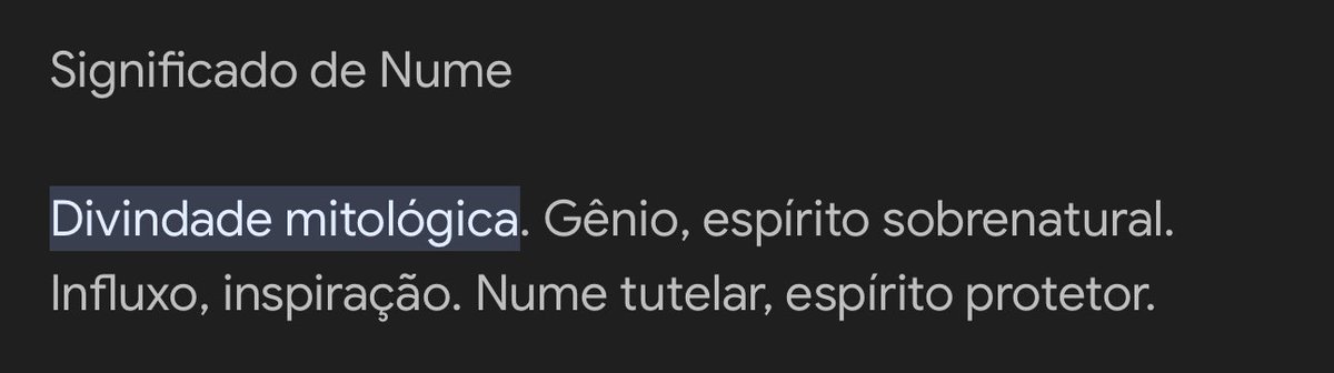 Significado de “Nume”. 🥹