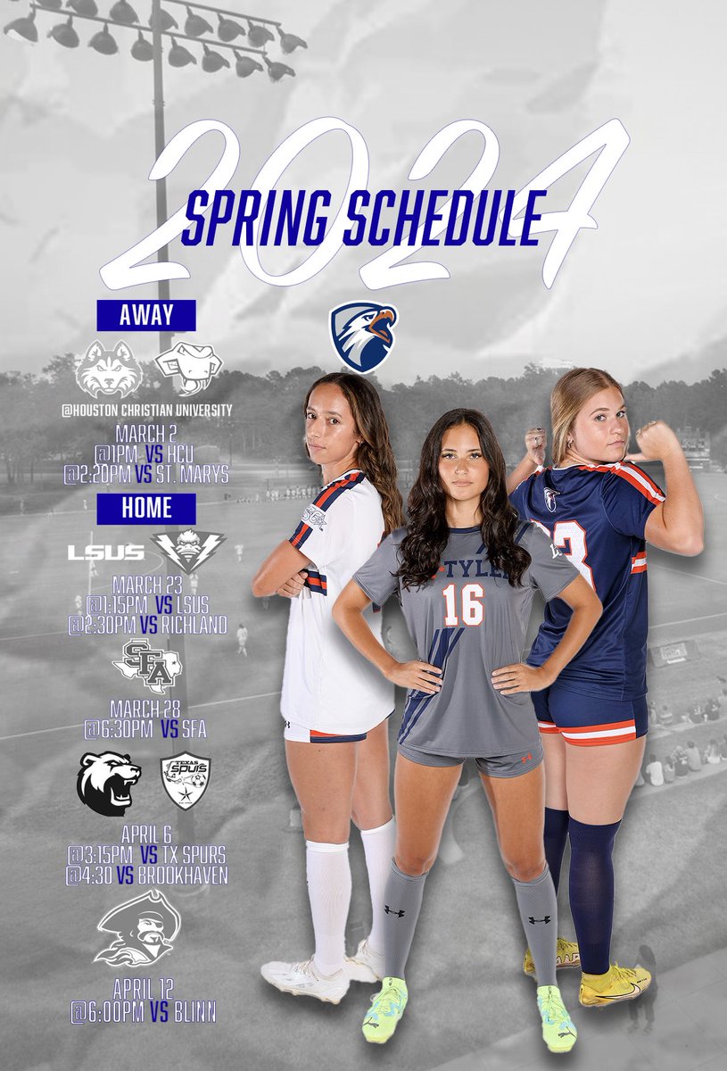 ‼️UPDATED SPRING SEASON SCHEDULE‼️ Less than 1 week away from our first spring season game of 2024!!!