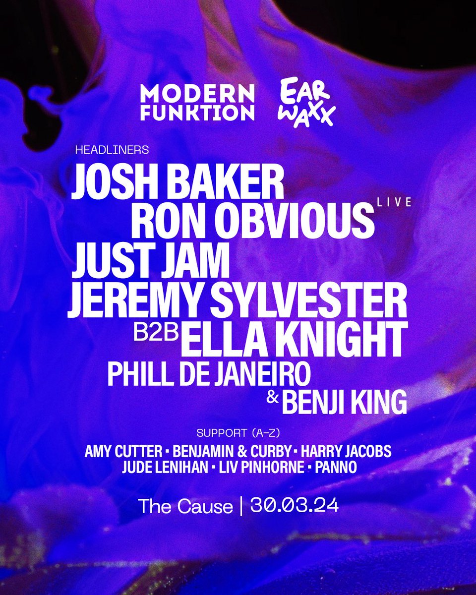 We’re buzzing to announce Earwaxx as our official partner for our Easter party!! 

🚨 Phase 1 tickets have SOLD OUT and we have more sign ups than tickets available for Phase 2!!!!

⏰ Phase 2 tickets go on sale Tuesday 27th Feb at 10 am.

Sign up - ffm.bio/modernfunktion