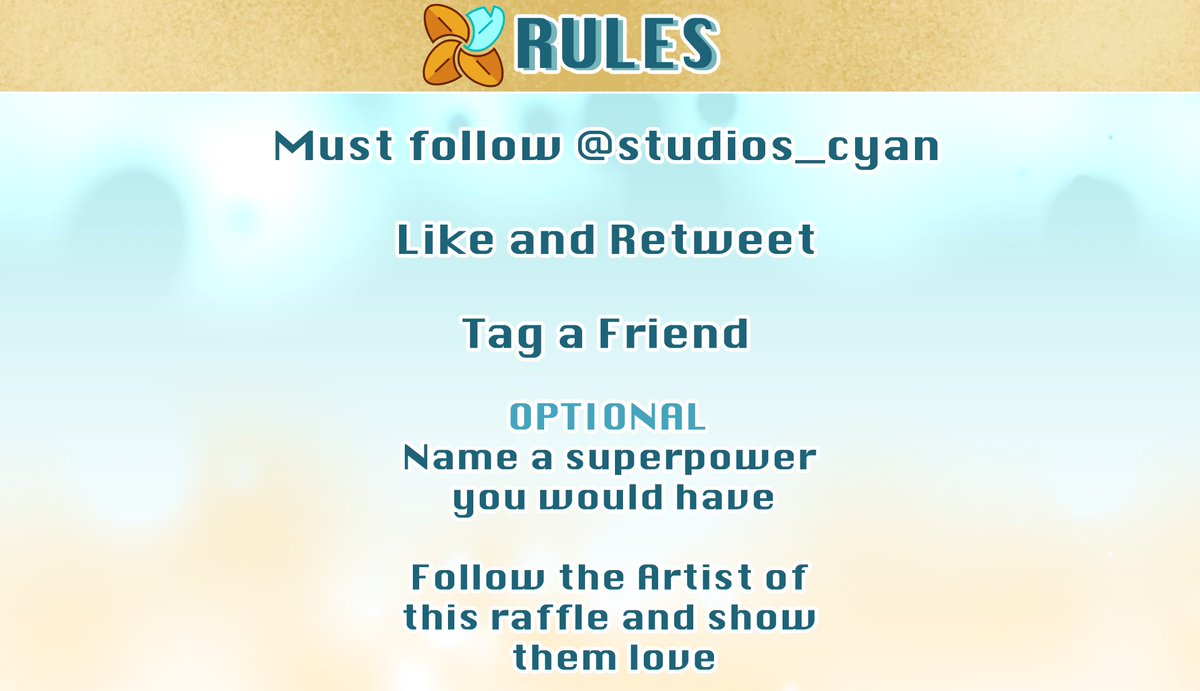 CyanBreezyStudios Art Raffle!

6 prizes, 6 winners!! Each will be contacted by the artist they get a prize from!
Additionally, 2 extra prizes. A $150 model coupon from @/NiiGHTBURN_VT and a copy of Super Dangerous from @/breakthrucomix!

Raffle ends Mar. 25th!