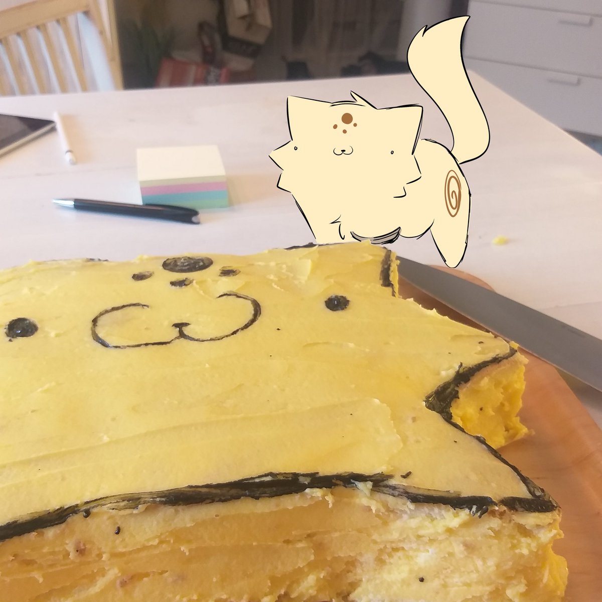 mikedontexist's tweet photo. It’s been a year now since I started this webcomic!

#theotherside #webcomic #comic #fantasy #cake https://t.co/17BMbX5kQH