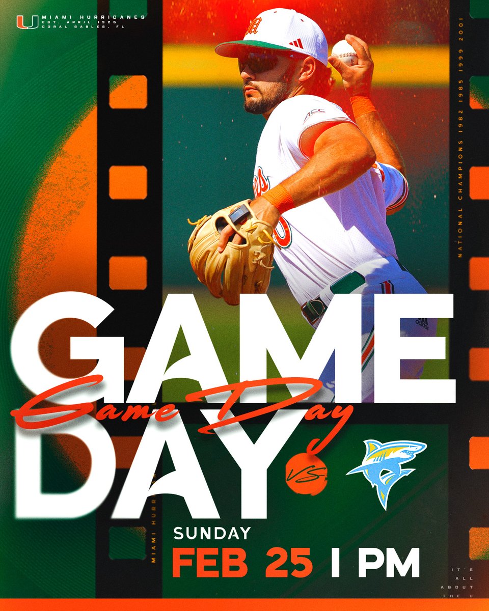 CanesBaseball's tweet image. Series finale on deck ⚾️

🆚: LIU
📍: Alex Rodriguez Park at Mark Light Field
⏰: 1 p.m.
🎟️: canes.news/LIUTixG3
📺: canes.news/LIUACCNXG3
📊: canes.news/LIUStatsG3