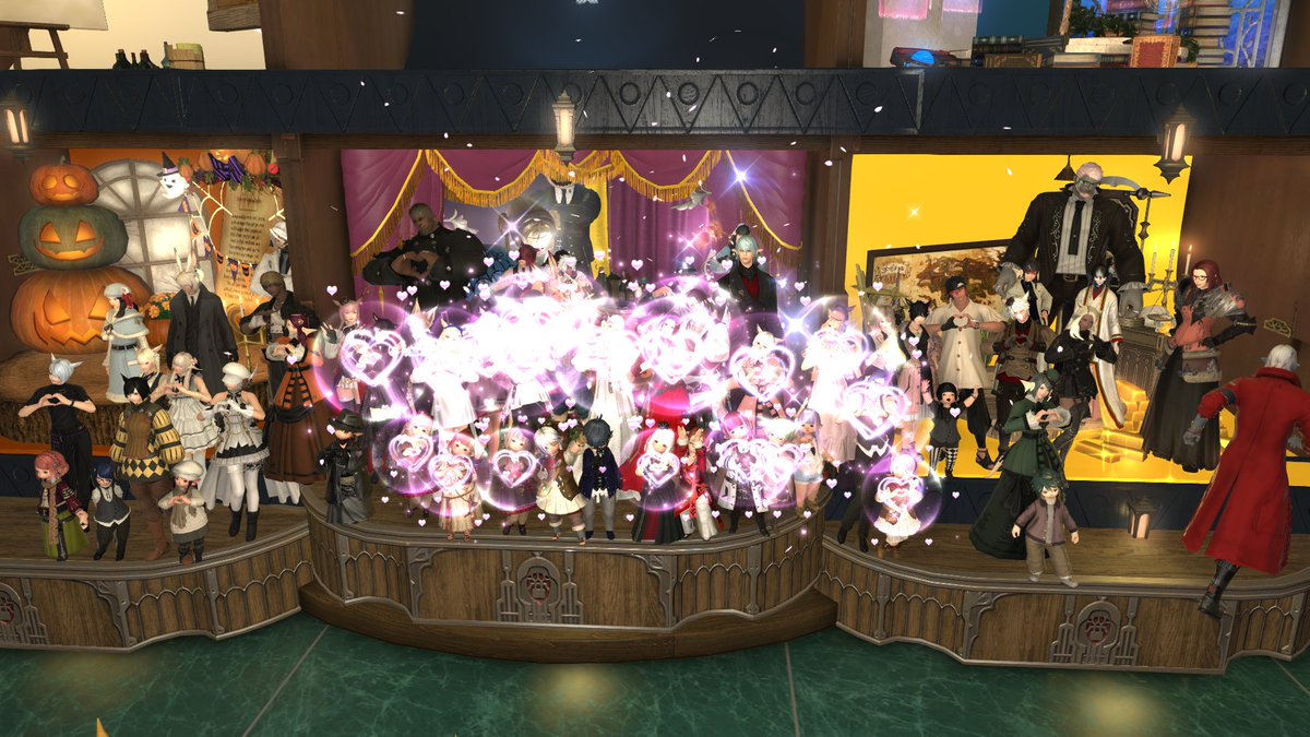 YPrown_FFXIV's tweet photo. 趣向を凝らした演奏会があって、めっちゃ良かったから師匠と一緒に再度おじゃましてきました🤗
2夜連続で内容知ってたけど、最後のあのセリフに涙が・・・ほんと素敵な演奏会をありがと～🥰　守護天節が心温まる内容とララがめっちゃ可愛かったでっす🥰👍
#unit_Runo #名もなき画家の回顧展 https://t.co/FrjcLKBBRC