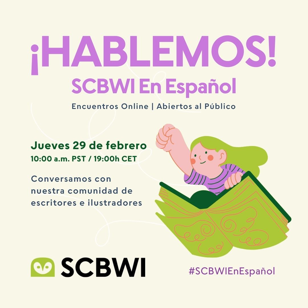 ¡Estás invitado a nuestros nuevos eventos online #scbwienespañol!

Este jueves, 29 de febrero, a las 19:00h CET / 10:00 a.m. PT

Regístrate aquí 🐿️ cutt.ly/QwNx9fk8

¡Te esperamos!

#scbwi #scbwispain #scbwienespañol
<a href="/scbwi/">scbwi</a>
