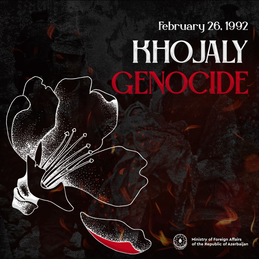 32 years pass since the largest massacre committed by Armenia during the aggression against Azerbaijan in #Khojaly.

We honor all our Martyrs who were brutally killed during these atrocities.

The perpetrators of this mass murder must be held accountable!

#NeverAgain