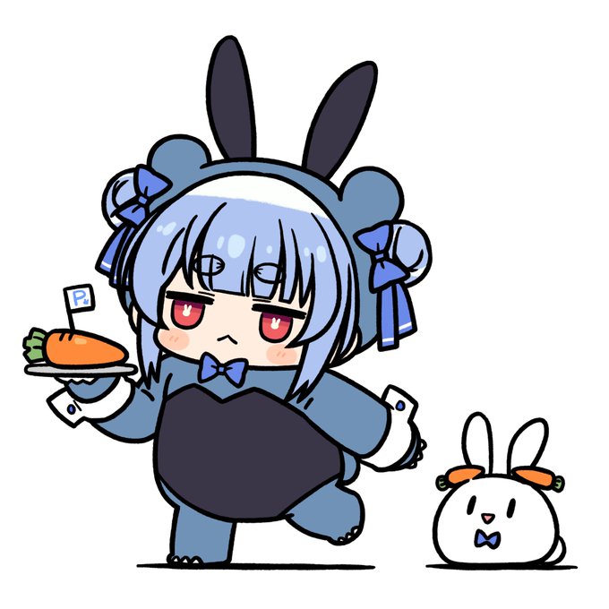 クマぺこバニーですお納め下さい
透過素材は返信欄に置いておきます
#ぺこらーと 