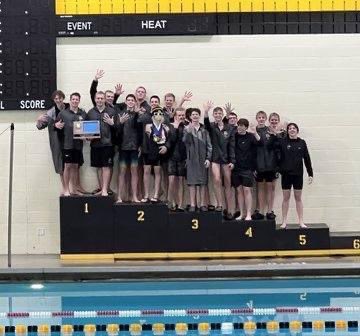 deitte's tweet photo. Congratulations to the Hutchinson boys varsity swim team for winning the section tournament! Good luck to all the athletes that will be competing at the state tournament! https://t.co/0ZyQnS9geX