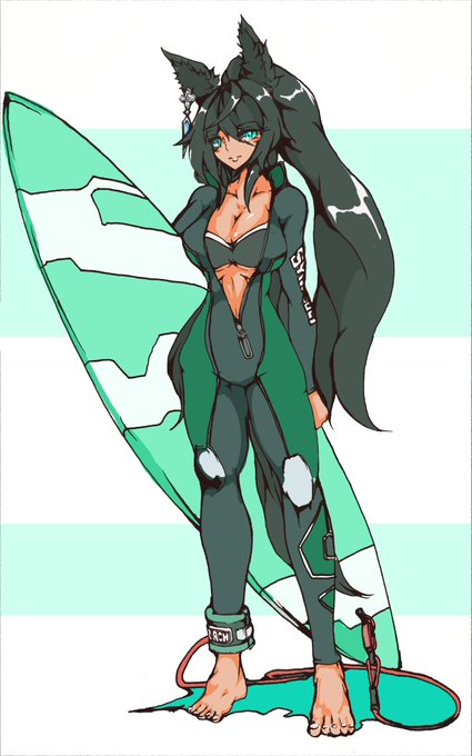 ウェットあれば冬でも海には出れる🌿🏄 