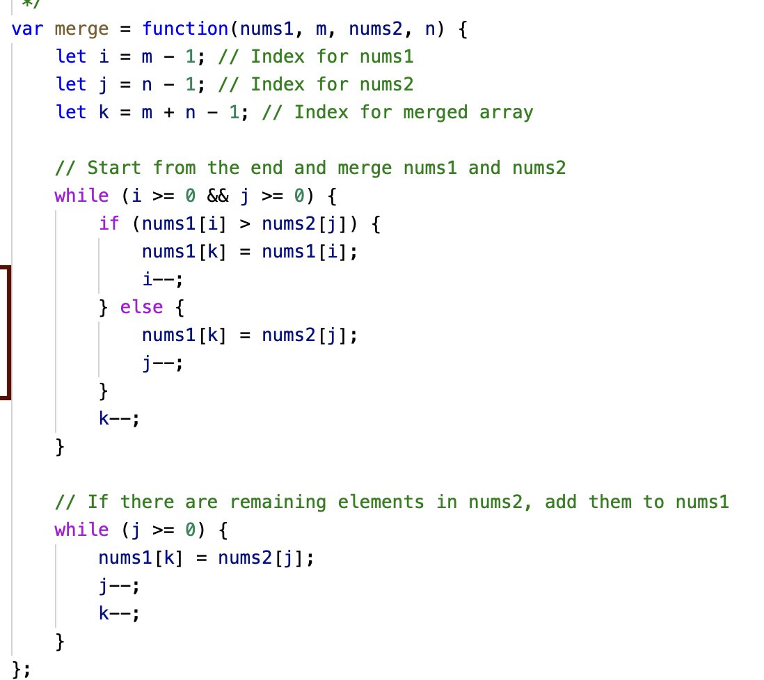 cordial_shubh's tweet image. #365dayscodingchallenge
Day 51 of 365 (Merge Sorted Array)
#consistent #leetecode #hackerrank #codechef #hackerearth #javascript #python #java #dsa
Ig: cordial_shubh