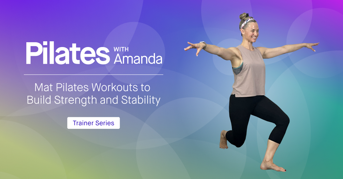 Join Amanda for 5 days of mat Pilates workouts that focus on improving total body strength and stability — and the first workout in this challenge is FREE! If you like Day 1, you can finish the program for as low as $3.99 with a timed FB Plus Pass! gofb.info/PilateswithAma…
