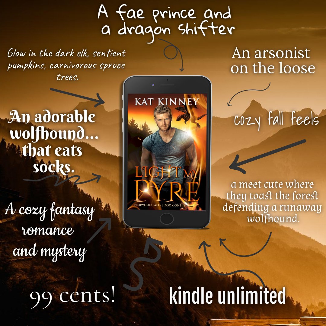 Readers are loving Light My Pyre! 👑A fae prince with cursed magic. 🐉A dragon shifter trying to escape her past. 🔥An arsonist they have to stop before it’s too late. 🐕 An incorrigible wolfhound #cozyfantasy #KindleUnlimited #paranormalromance #cozymystery #booktwt Link 👇