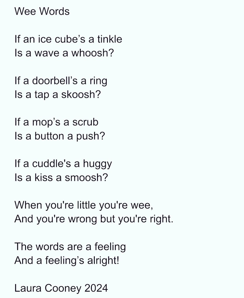 lozzakidwriting's tweet image. My 2 year old will be 3 on Friday and she&apos;s just started calling ice cubes &quot;tinkles,&quot; because of the sound on the glass. 🥰

I want to remember these things before she gets it right, so I put some of her &quot;wrongs&quot; together while waiting on the bus. #kidlit #newpoem #poem
