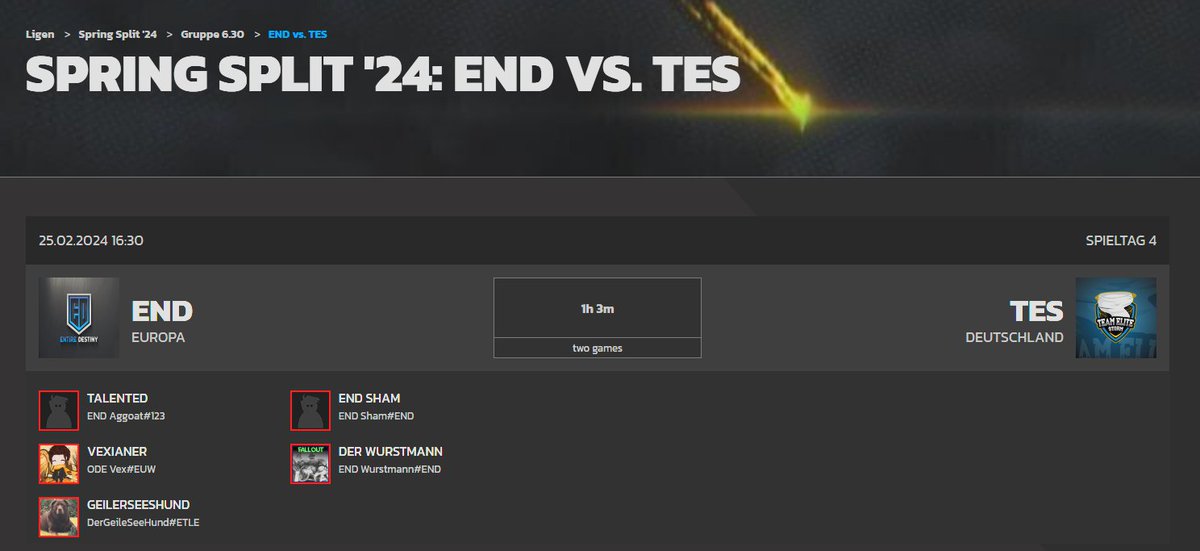 EntireDestinyy's tweet photo. Trotz Spectater-Problem gehen wir also in unser Game 3 und 4 in dieser Woche. Ob wir erneut ein 2:0 verbuchen können, werden wir später herausfinden. Wir geben alles! #LetsGoEND #ENDWIN https://t.co/OlM1YJjuZX