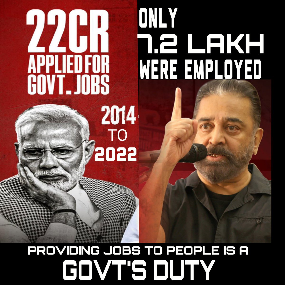 WHERE IS 10 CRORE JOBS? 

#KamalHaasan𓃵 #MakkalNeedhiMaiam #LokSabhaElection2024 #NarendraModiji #bjp #DhruvRathee #Congress #farmersprotests2024 #SaveCultureSaveBharat