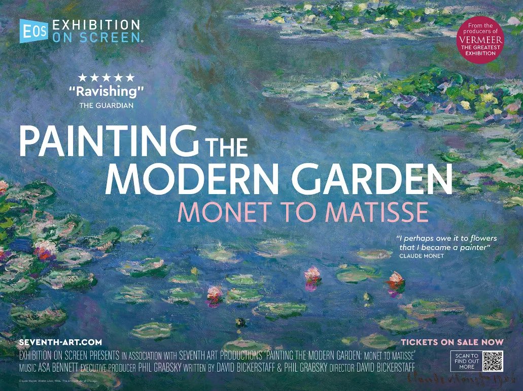 A doc based on the @royalacademy show about gardens is in cinemas on 27th Feb and it’s beautiful to see some of the influences on the greatest floral landscapes we know and love. It’s called ‘Painting the Modern Garden: Monet to Matisse’ and it’s so soothing! @artonscreen