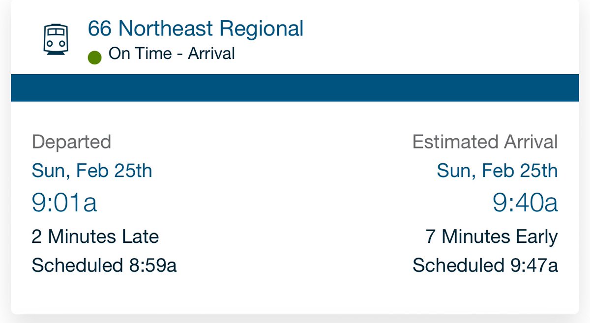 potenza's tweet photo. @Amtrak , I’m on this train and it still hasn’t left the station (now 9:32am) ….. can we get an update on the app so people don’t think we are always lying when we’re ALWAYS late because of the trains? https://t.co/iy5Ph9YL1Y