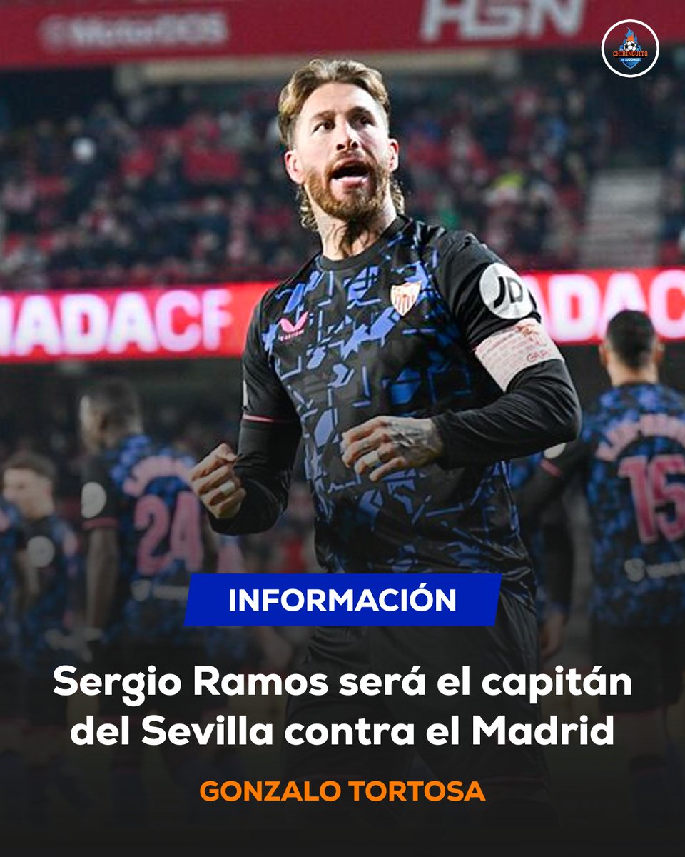 🚨Sergio Ramos será CAPITÁN hoy contra el Madrid. 🤝El camero lo ha pedido para demostrar su compromiso con el Sevilla. ℹ️ @GonzaloTortosa