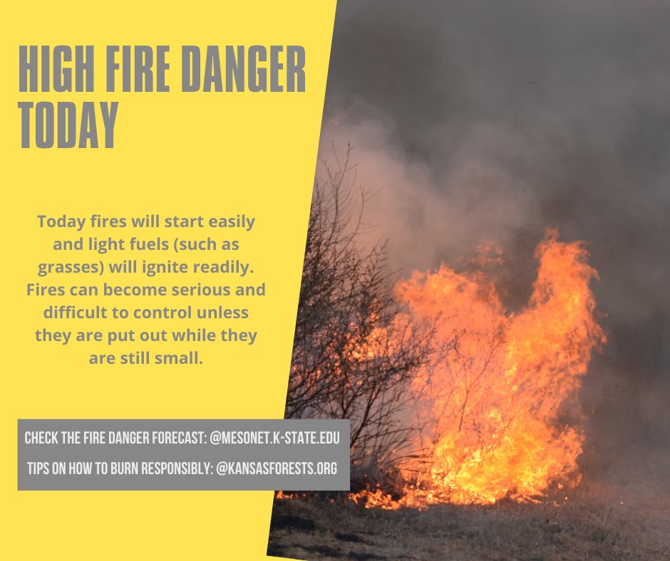 🔥Fire Weather Update February 25, 2024🔥 
Check your local conditions at mesonet.k-state.edu/fire/rh/