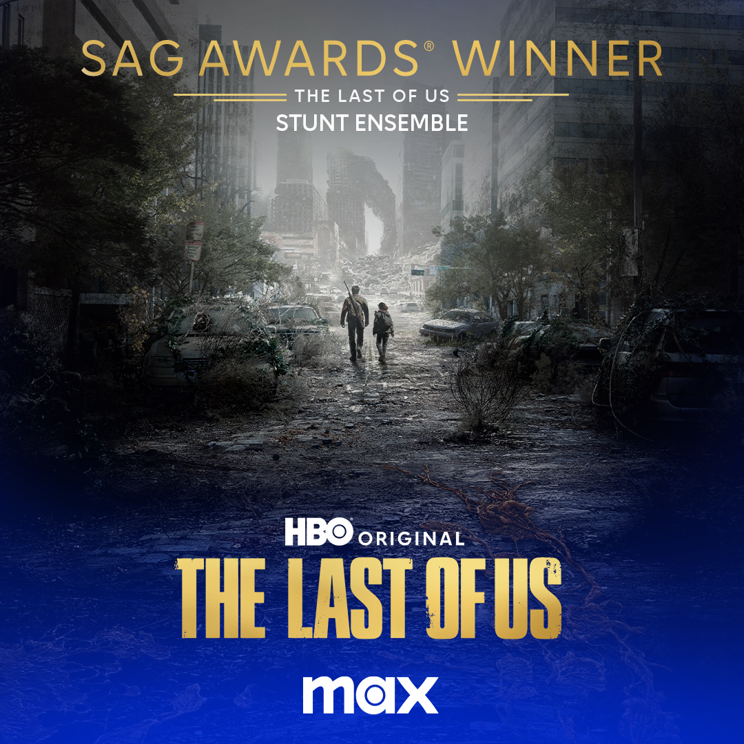 Congratulations to the stunt team of the HBO Original series #TheLastofUs on their #SAGAwards win for Outstanding Performance by a Stunt Ensemble in a Television Series.