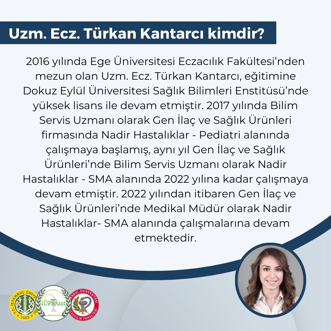 Her yıl şubat ayının son günü, “Nadir Hastalıklar Günü” olarak kabul ediliyor.

🧑‍🔬Uzm. Ecz. Türkan Kantarcı ile gerçekleştireceğimiz söyleşimize katılmak için aşağıdaki formu doldurabilirsiniz.
forms.gle/RpVFdUBV9UMP3x…

📍Eczacılık Fakültesi A Küçük Amfi
🗓️ 1 Mart 2024, 13.00