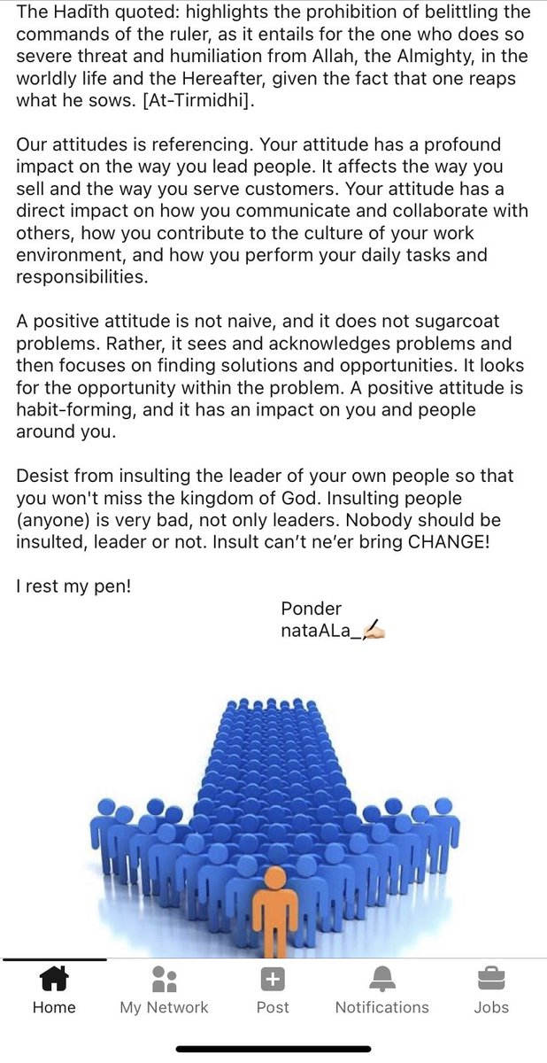 Desist from Insulting the Leaders.