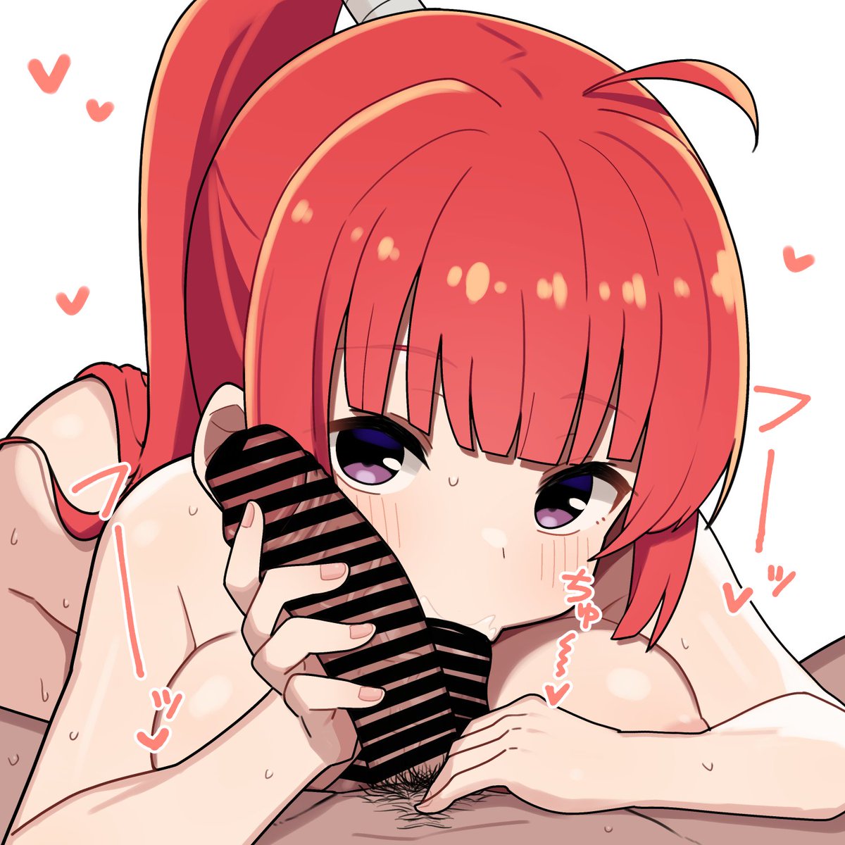 【skeb依頼】依頼主様のオリジナルキャラクターで玉吸いを描かせていただきました。リクエストありがとうございました。 