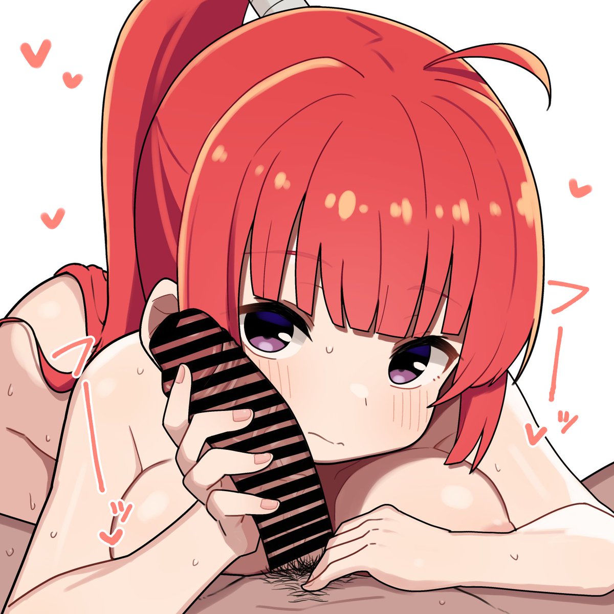 【skeb依頼】依頼主様のオリジナルキャラクターで玉吸いを描かせていただきました。リクエストありがとうございました。 