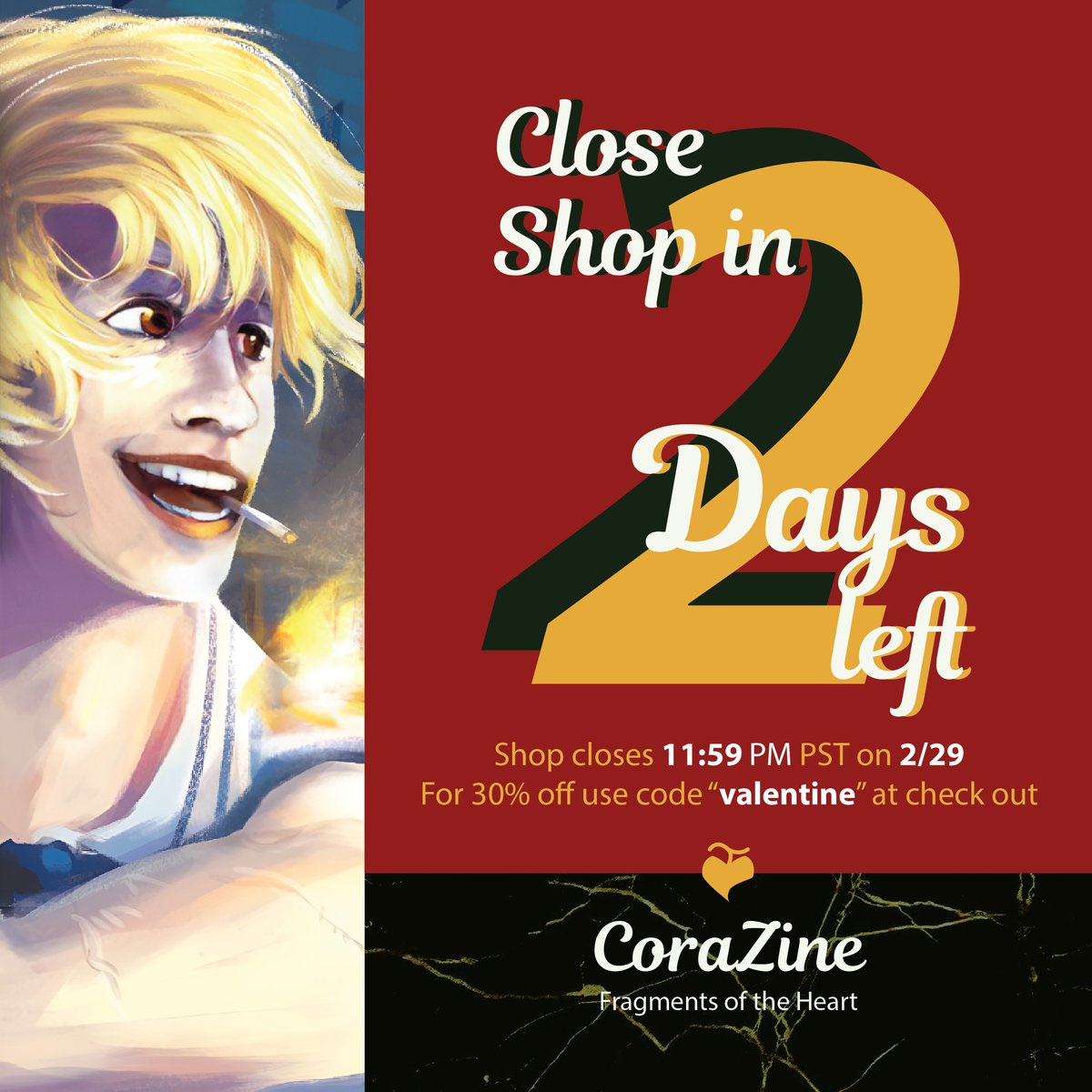 Corazine • Last chance sales! tweet media