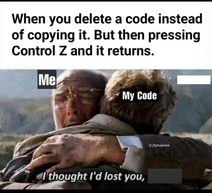 _Pratap_7744's tweet image. &quot;Ctrl+Z, the ultimate savior for coders! 😅 #CodingLife #UndoMagic&quot;