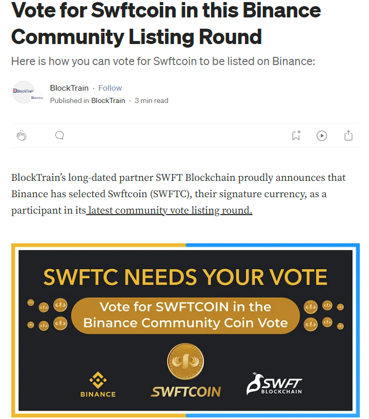 c_eth0s's tweet photo. $SWFTC 🚨🚨🚨Breaking News!!! 🚨🚨🚨 I believe the wallet with almost 14% of SWFTCOIN supply (approx 1.4billion)   could be for a potential #Binance  listing... it's not confirmed yet (still researching) but I did find evidence that is/was indicative that they wanted to list #SWFT but they were not quite as big or active in the community.