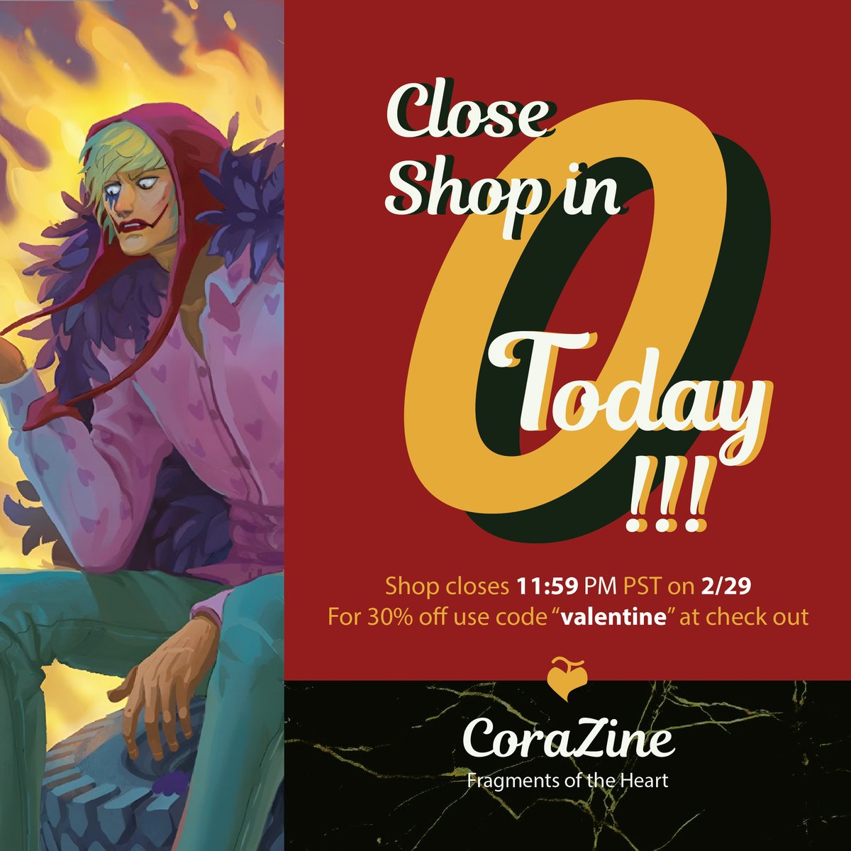 Corazine • Last chance sales! tweet media