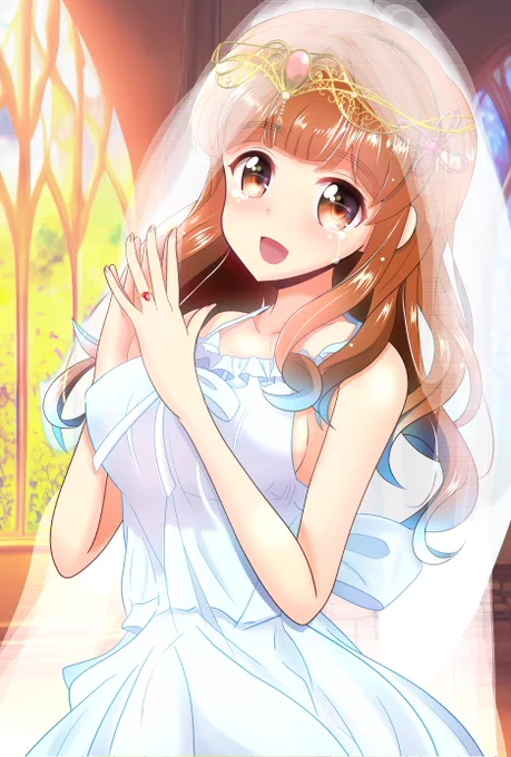 ウェディングドレス姿は白が映えます!(*'ω`*) #みんなこういう白が好きなんでしょ 