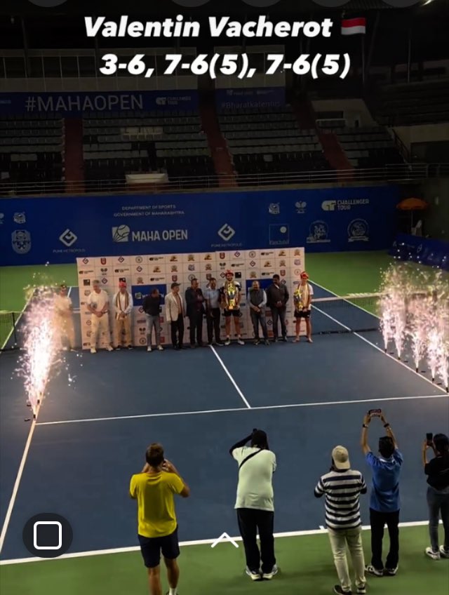 monaco__info's tweet image. .@val_vacherot victorieux après 3 sets et 2 tie breaks au tournoi Challenger de Pune (Inde) face à l’Australien Adam Walton !