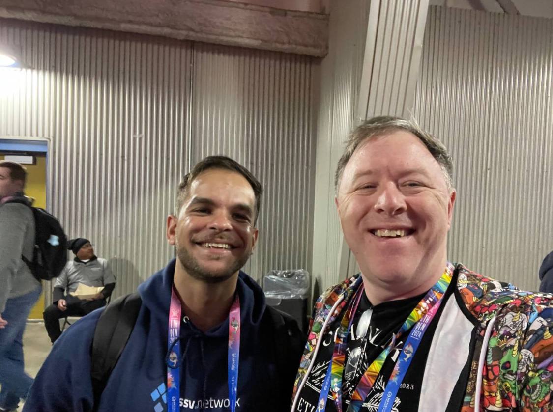 ssv_network's tweet image. Hangin&apos; with frens @Rocket_Pool @zksync at the @EthereumDenver #BUIDLWEEK