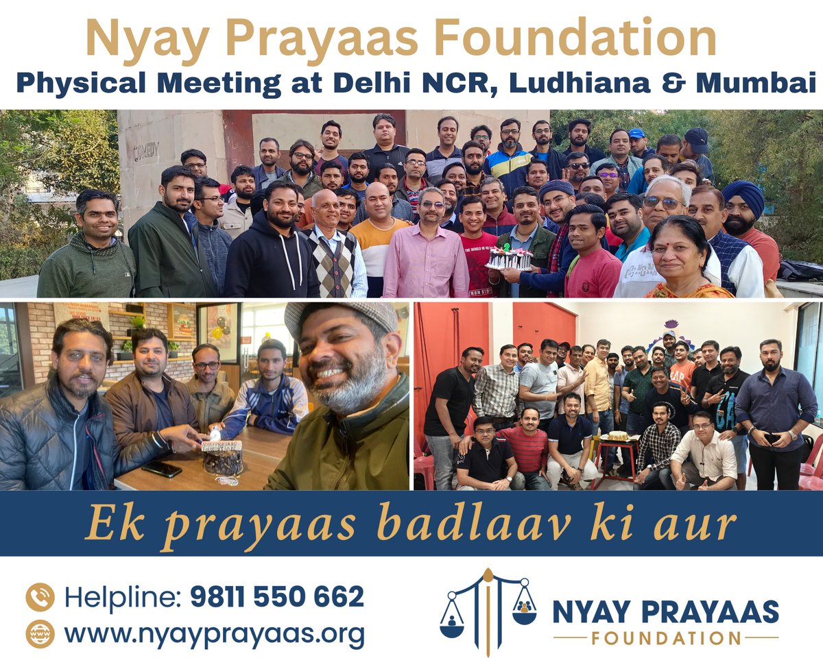 🌈✨ Join the celebration of empowerment &amp; progress.
As we mark this milestone, NPF also offers legal guidance on dismantling #GenderBiasedLaws. Let's fight for justice together &amp; pave the way for a more inclusive future! 
💪Join us
chat.whatsapp.com/Imv1o1zLDhxEaM…
 #NyayPrayaas4Men
