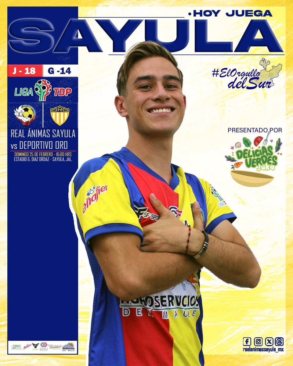 ¡Hoy juega Sayula! ¡Hoy juegan las Ánimaaaas! ⚽️ 

¡Nos vemos esta tarde en el Diaz Ordaz! 👊 👻

#AnimasDeSayula #ElOrgulloDelSur