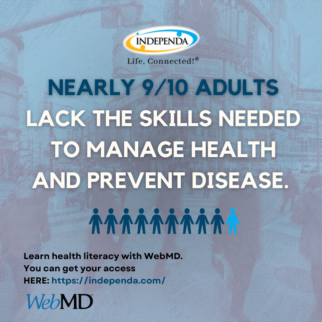 Independa's tweet image. Never let yourself be one of those people who lack the skills to prevent diseases. 

#Independa #WebMD #Prevention #HealthMatters #BeInformed #HealthAwareness #HealthLiteracy #Wellness #Fyp #Foryoupage