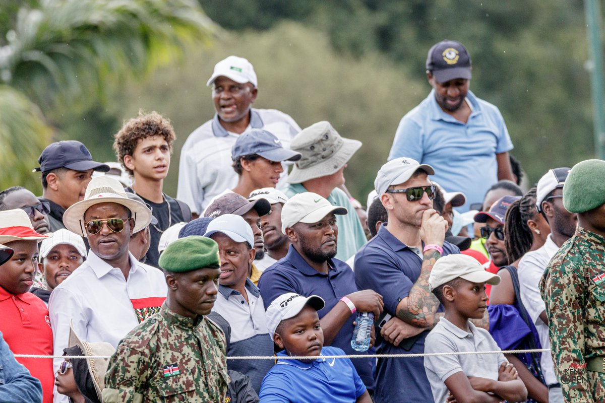 Sports Cabinet Secretary Ababu Namwamba got to watch the winning birdie on the final day of the Magical Kenya Open, a tournament attended by thousands of golf fans. #MKO2024 #OpenToGrow