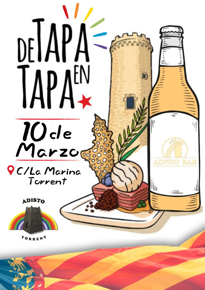 🚨Empezamos con los festejos❗️❗️❗️🎉🎉🎉
El 10 de Marzo se viene el tradicional 1/5 y Tapa de #Adisto  Te esperamos y te agradecemos la difusión RT y 📷 #SomosADISTO #SomosFamilia #SomosFallas #SomosTorrent